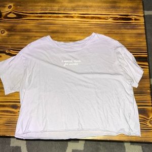 “i wasn’t made for winter” cropped shirt from PINK